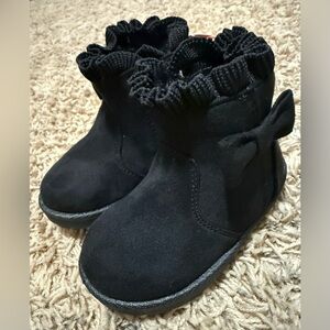 Wonder Nation Baby Girls Faux Fur Velcro Shearing Boot Size: 4